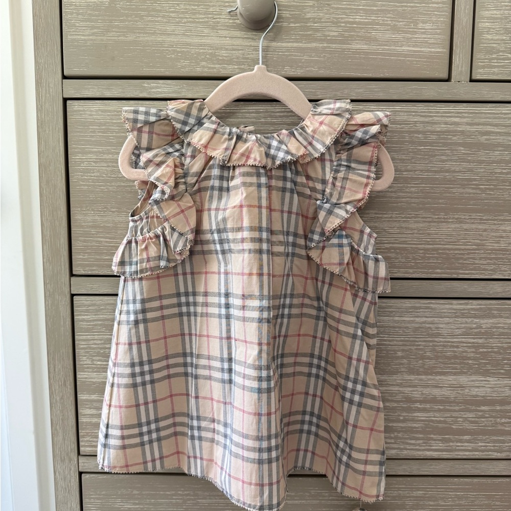 Burberry Baby Ruffle Sleeve Dress- NEW